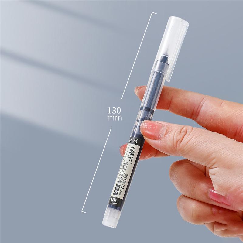 Быстросохнущая прямая жидкая полная игольная трубка 0,5 угольная ручка для воды школьные офисные письменные принадлежности студенческие канцелярские принадлежности школьные принадлежности