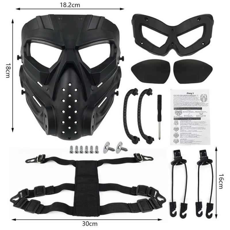 Тактическая полнолицевая защитная маска Cs Facemask Военное вентиляторное оборудование для верховой езды на открытом воздухе Водяная бомба