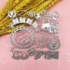 Baby Birthday Gift Art Pattern Metal Steel Cutting Dies Stencils Scrapbooking Craft Die 3D DIY Festival Card Making