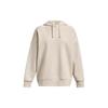 Solid Color Fleece Oversized Hoodie Women Hoodies Beige 1379493-784