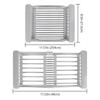 Регулируемая корзина для слива из нержавеющей стали, поддон для слива для посуды, овощей, фруктов, на или в раковину, кухонная корзина, сушилка для посуды