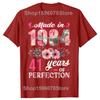 41th Birthday Gifts Men Women 41 Years Old Vintage 1984 T-ShirtWomen Men Clothing Streetwear Graphic T Shirts Harajuku