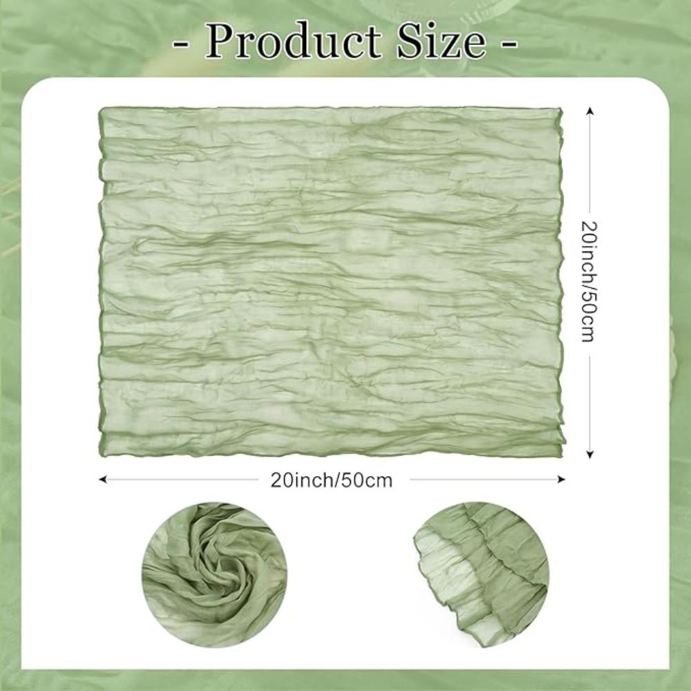 6 шт. марлевых салфеток, салфетки для ужина, мягкие салфетки в стиле бохо, деревенские мятые салфетки из сырной ткани оптом для декора свадебной вечеринки