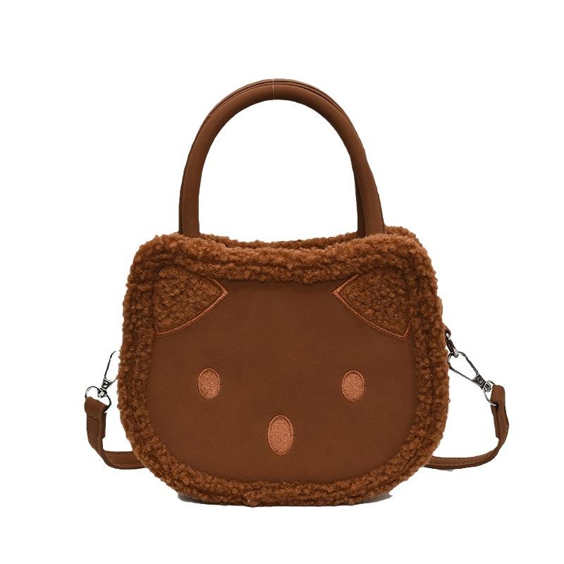 Cute Hello Kitty Handbag Girly Heart Large Capacity Plush Small Tote Bag Going Out Versatile Cartoon Hand Bag