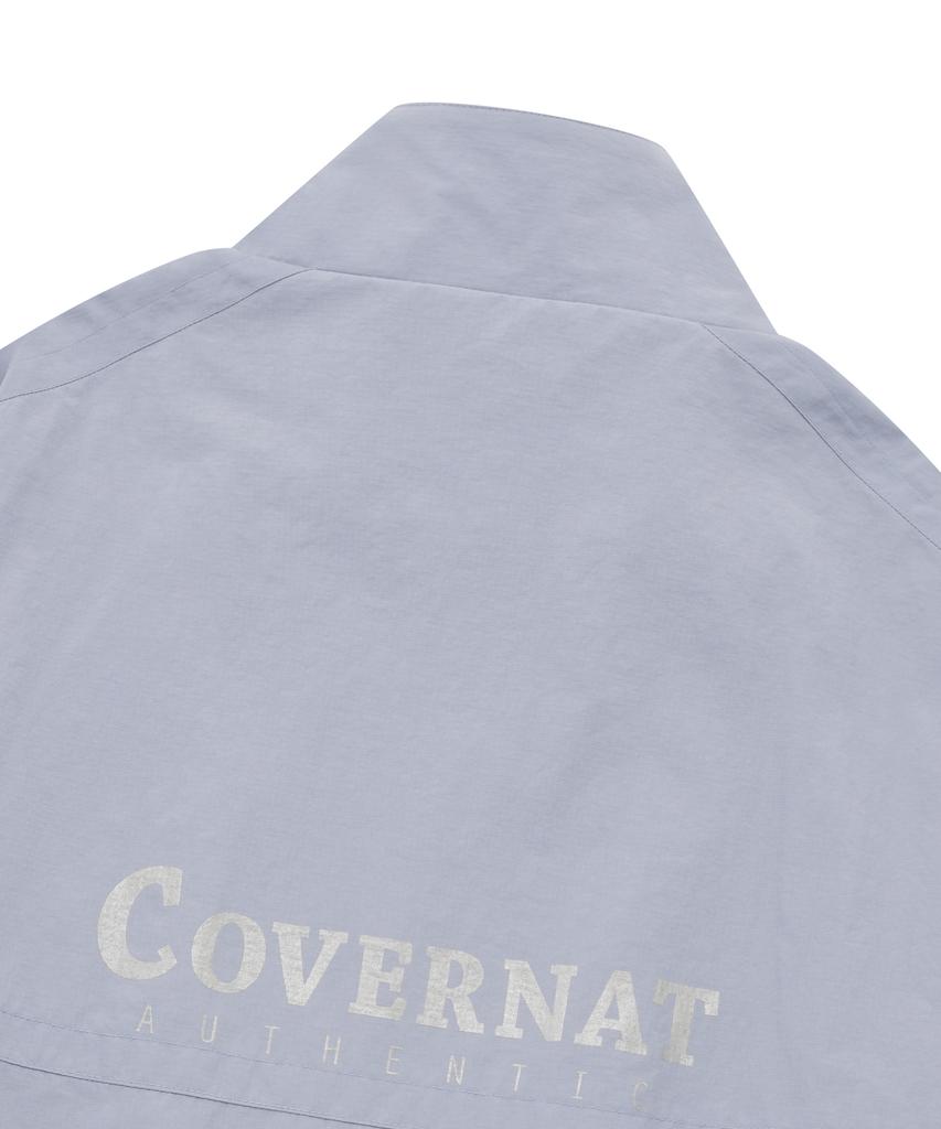 COVERNAT Спортивная куртка с большим логотипом, лавандовая
