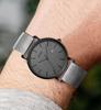 BUREI Men's Watch: Simple, Stylish, Popular Brand, Ultra-Thin, Lightweight, Analog, Waterproof, Quartz Movement, Black-Gray