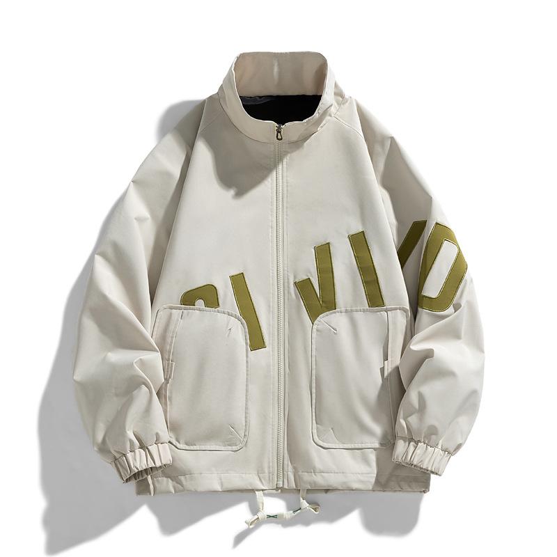 Американский свободный бейсбольный свитер с круглым вырезом, универсальная повседневная корейская версия, куртка на весну и осень, двухсторонняя мужская куртка