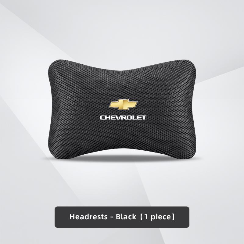 tnfmx4 Ice Silk Car Seat Headrest Waist Cushion Neck Pillow For Chevrolet Cruze Sonic Silverado Corvette Camaro Suburban Trailblazer