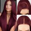 European and American Wigs, Long Hand-woven Front Lace 13x4 Chemical Fiber Headgear, Women's Medium Division Length
