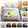 3D комплекты постельного белья для футбола, одеяло, пододеяльник и наволочка, моющееся пододеяльник из микрофибры, домашнее постельное белье, детское