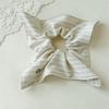 Pastel Striped Hair Scrunchie Voluminous Aesthetic Soft Texture Daily Accessory For Women Girls Party Gift Hair Styling Tool