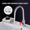 Infrared Sensor Basin Sink Faucet Touchless Automatic Touch Free Water Saving Sensor Deck Mount Sense Water Faucets Tap