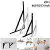 2 Pcs Triangle Shelf Brackets Heavy Duty Shelf Bracket Wall Mounted Support L Shape Corner Brace Shelf Right Angle Bracket