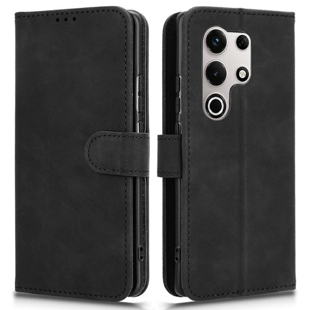 For itel S25 Ultra Leather Case Skin-Feel Anti-Drop Wallet Flip Phone Cover