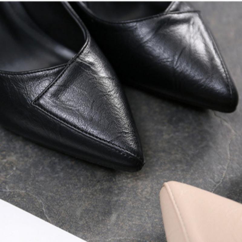 Spring New Pointed High Heels Thick Heels Professional Single Shoes Fashionable All-match High Heels