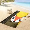 Curious fox peeking brightly Print beach towel, quick drying, suitable for travel, outdoor sports, jogging, the beach and swimming, gift