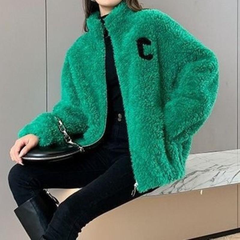 Five-color Double-sided Coral Fleece Jacket Winter Fleece Thickened Cardigan New Thermal Turtleneck Zipper Sweater Women's Fleece Shirt