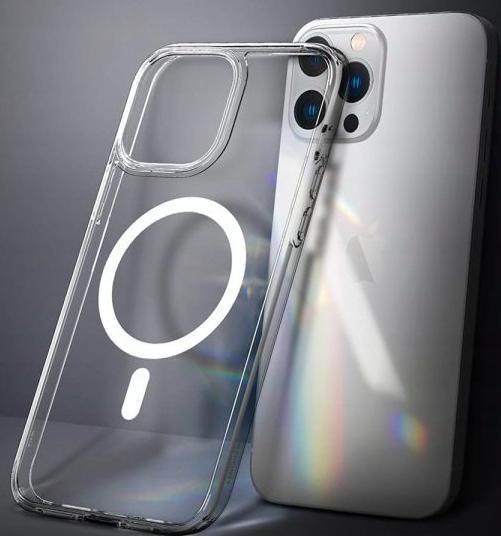 Magsafe Back Case Protective Cover For Apple Iphone 14 Transparent+Glass
