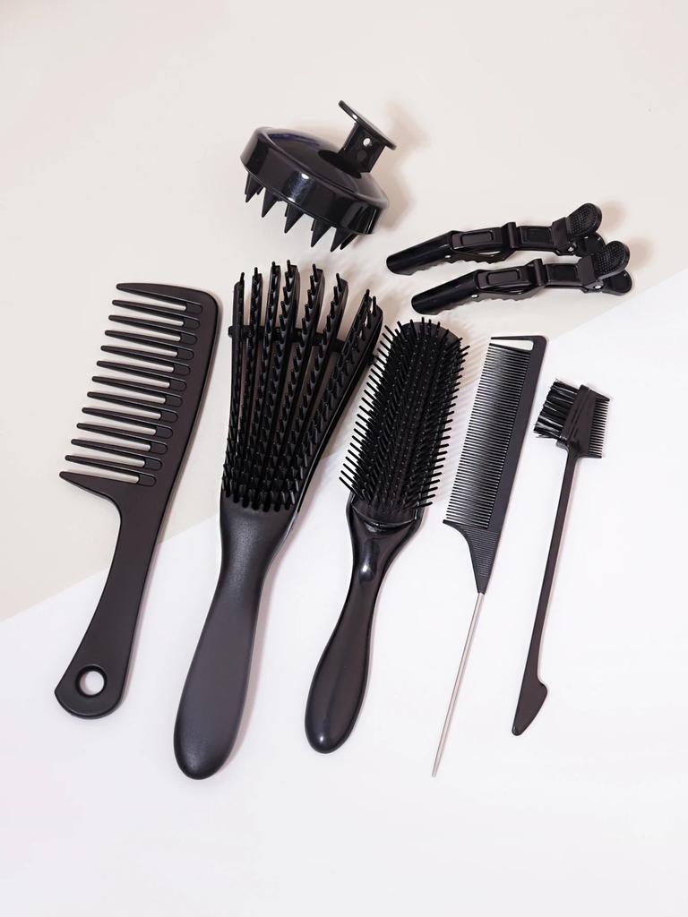 8pcs Grooming Set, Hair Removal Brush, Shampoo Brush, Easier Hair Removal, Suitable for Home Salons, Hair Styling