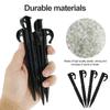 20 Pcs Outdoor Camping Tent Nails Sand Ground Triangular Stake Ground Awning Camping Tools Plastic Tent Pegs Nail Accessories