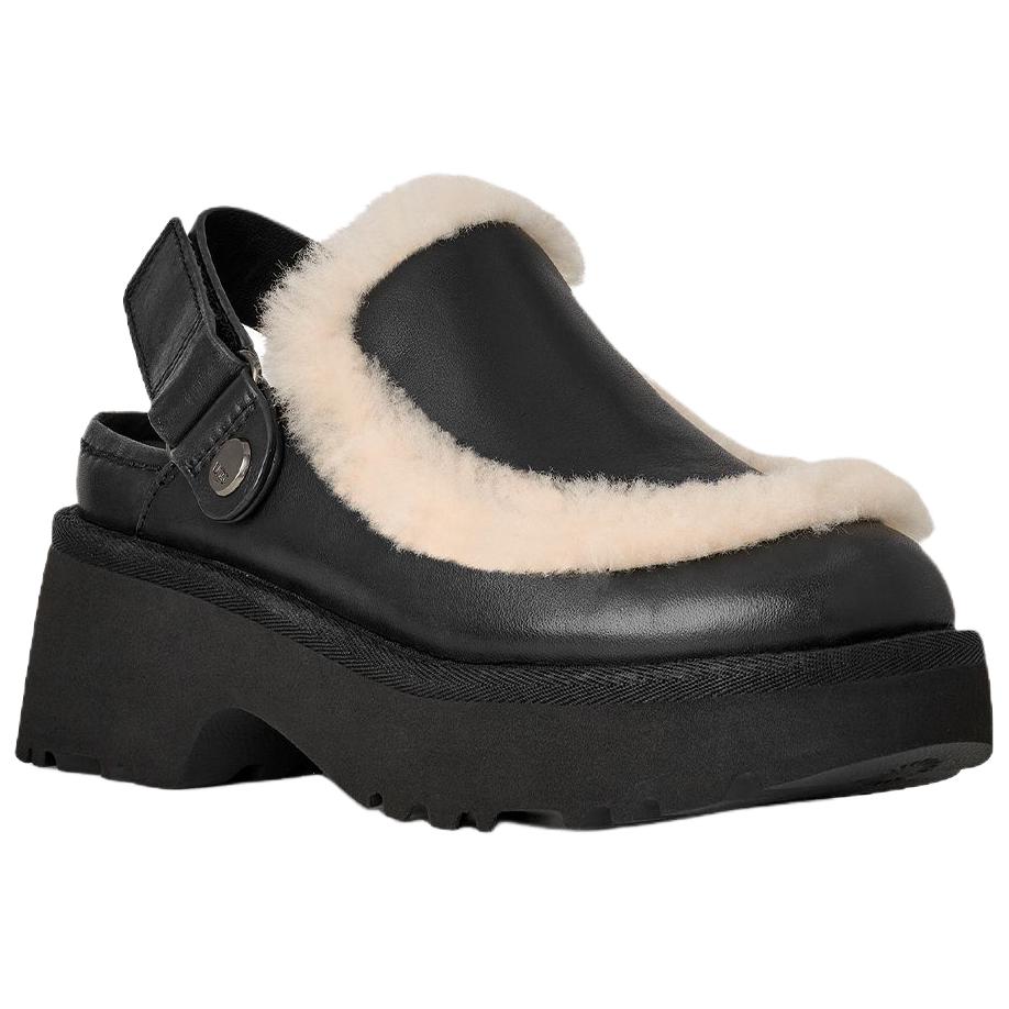 UGG Esmee Кожа Мода Удобные Повседневные Балетки 5,1 см Женские балетки Черные 1171507-BLK