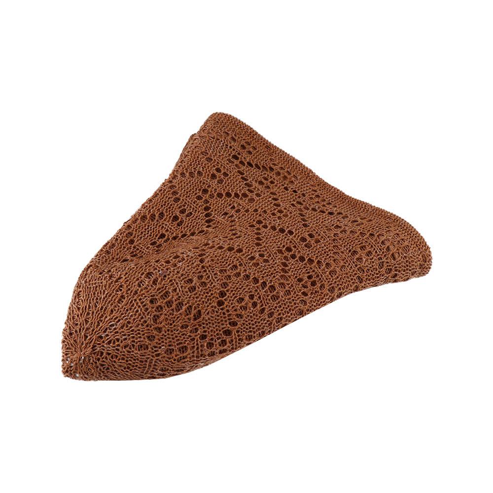 Basin Hollow Pure Color Caps Knitted Hat Linen Female Hats Sun Hat Korean Style Caps Bucket Hat