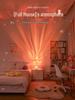 Ripple Aurora Flame Rotating Night Light - Creative Bedside Mood Lamp Projector