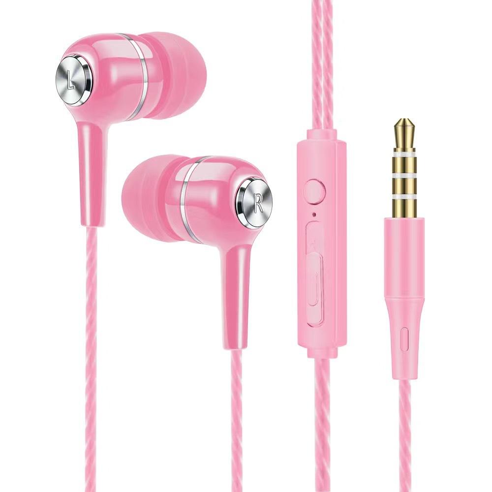 3.5mm Wired Earphone In Ear Headset HIFI Heavy Bass Earbuds Monitor Sports Headset Stereo Music Gaming Headphone with Microphone