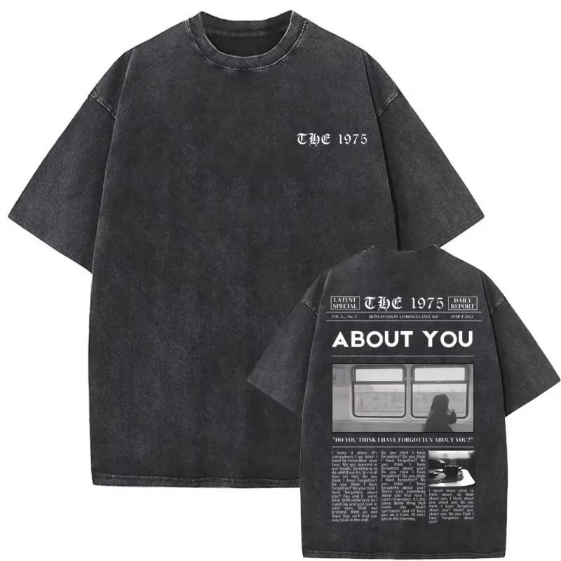 Washed Vintage The about You Print Tshirt Being Funny in A Foreign Language Album Tshirt Unisex Women Hip Hop Casual T Shirt