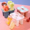 Ice Cream Mold Food Grade Creative Handle PP Material DIY Homemade Popsicle Mold Ice Cream Maker Kitchen Supplies