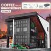 MOLD KING Street View Строительные блоки MOC-45635 СОВРЕМЕННОЕ КАФЕ Наборы моделей Сборные кирпичи Детские развивающие игрушки Подарки на день рождения