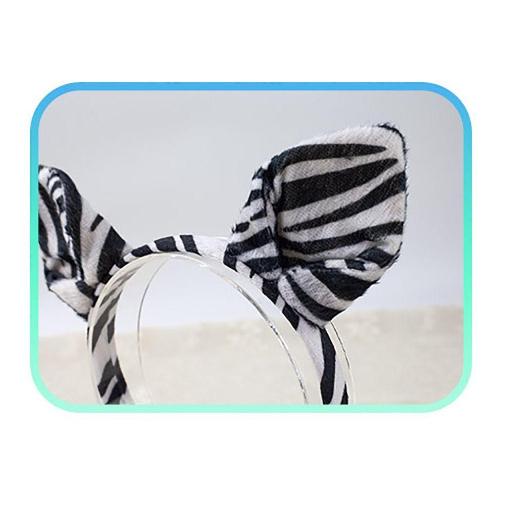 Cute Animal Ears Kid Costume Headband Stripes Design Costume Accessories Hairband Cartoon Headpiece Stage Performance