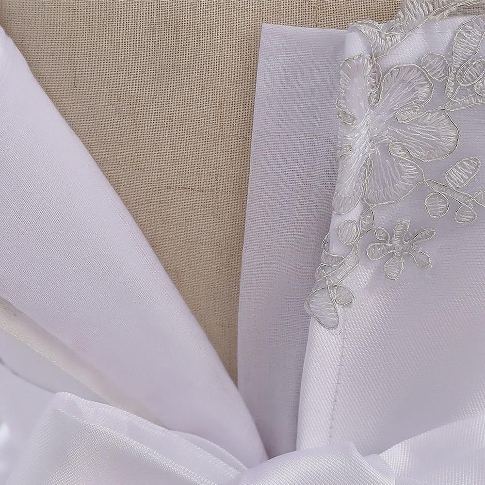 Платье принцессы с длинными рукавами и цветочным принтом для девочки на первый день рождения