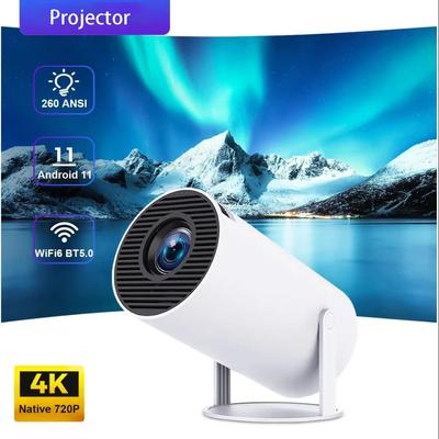 Проектор HY300 WiFi6 Magcubic 260ANSI Android11.0 4K Allwinner H713 130-дюймовый экран BT5.0 1280*720P Домашний кинотеатр Портативный для улицы