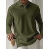 Men's Sweatshirts Spring/Autumn Polo Shirts Textured Men's Sports Polo Shirts