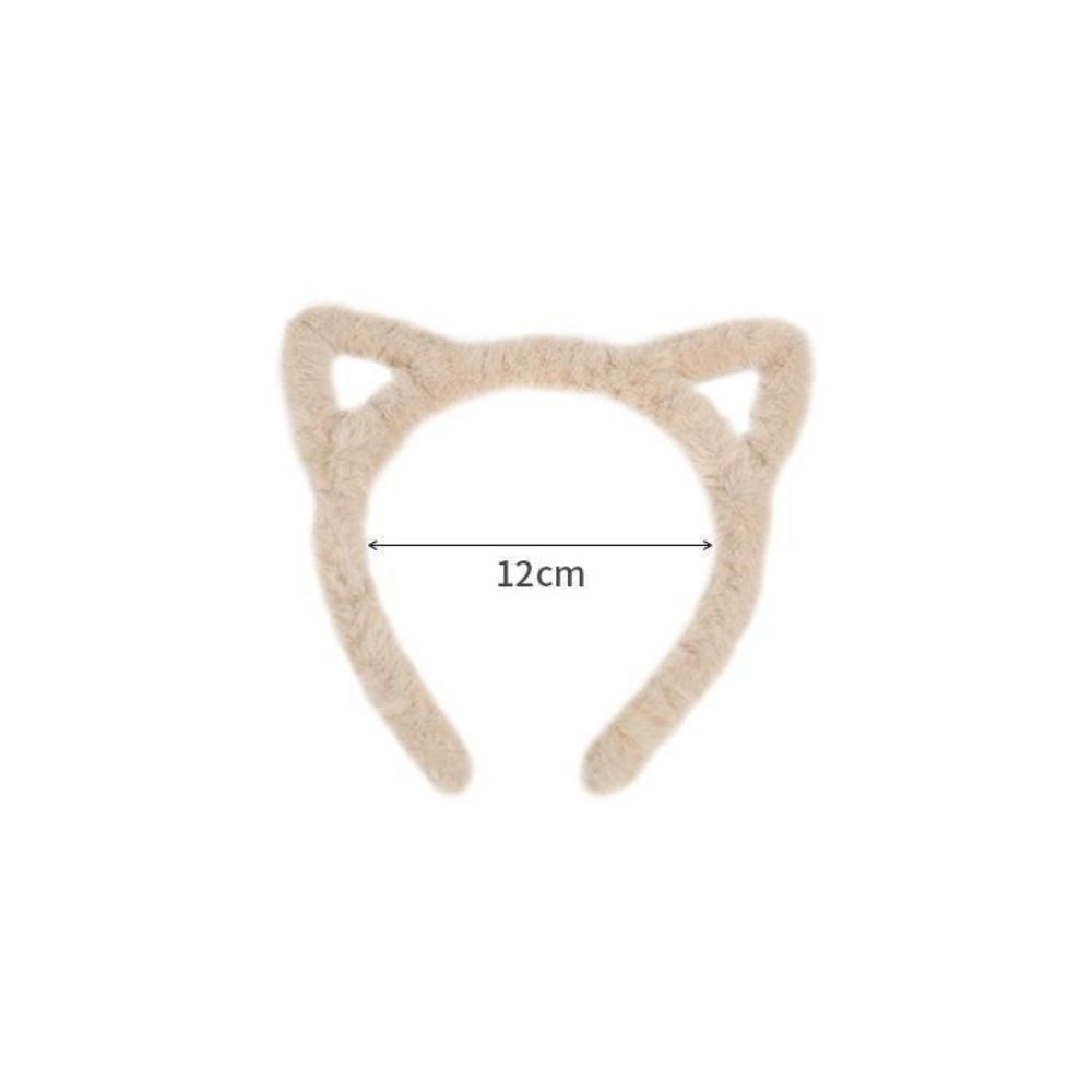 Portable Plush Hairband Cartoon Cute Headhoop Sweet Cat Ear Headband Costume
