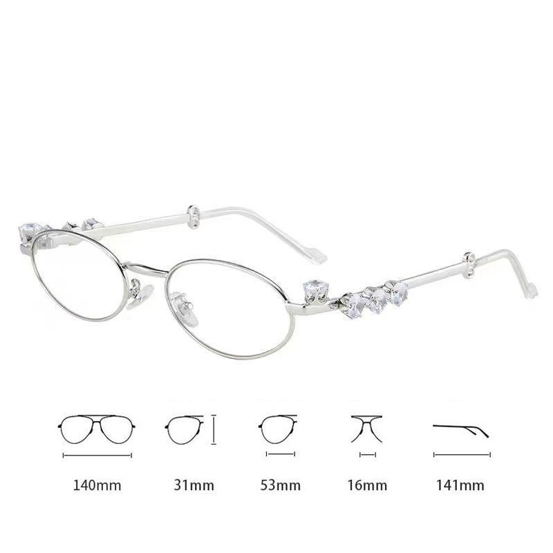 New Trendy Ladies Pochromic Myopia Glasses Luxury Diamond Oval Frame Near Sight Eyeglasses Finished Minus Sunglasses Diopter