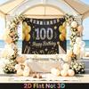 Gold Balloon Birthday Background 1pc - Wall Hanging Decor