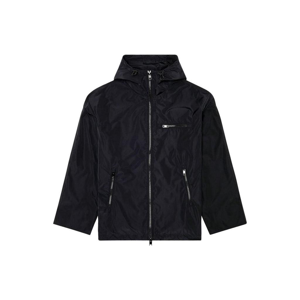 DIESEL W Henness Nylon Jacket With Piped Oval D Logo A114310TFAL