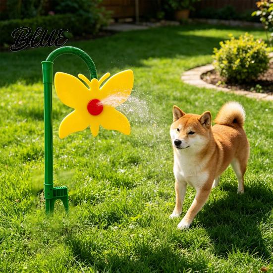 Yard Watering Sprinkler Crazy Butterfly Lawn Sprinkler Dancing Garden Funny 360-Degree Rotating Faucet Connection for Watering Dogs Kids Outdoor