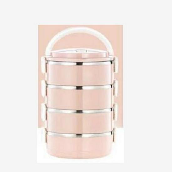 Stainless Steel Insulated Multi-Layer Lunch Box for Students, Dorms, and Offices