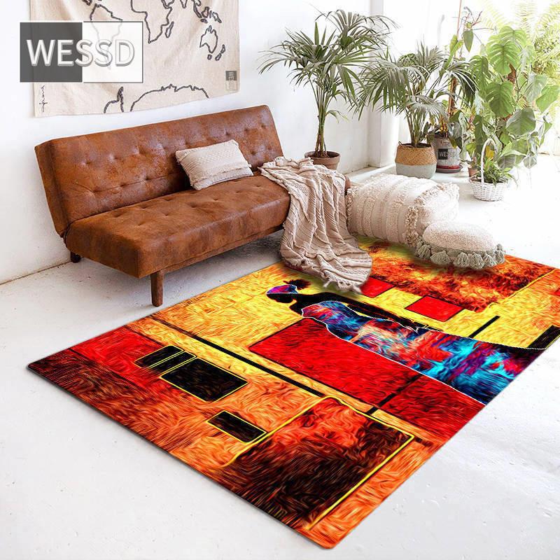 Африканский женский ковер для гостиной, ковер в этническом стиле, центральный коврик для стола, большой ковер для дивана, татами, напольный коврик, прикроватный коврик для спальни