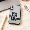 Чехол для телефона Chinese Kung Fu J-Jackie Chan для Samsung Galaxy A73, A72, A71, A70, A53, A52, A51, Других Мягкий Черный Корпус
