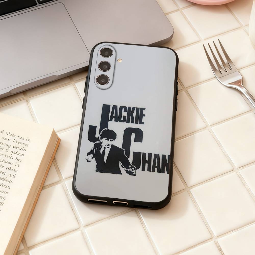 Чехол для телефона Chinese Kung Fu J-Jackie Chan для Samsung Galaxy A73, A72, A71, A70, A53, A52, A51, Других Мягкий Черный Корпус