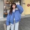 Winter New Korean Style Loose Thickened Cotton Coat Women's Short Style Small Fur Collar Cotton Coat Cotton Jacket