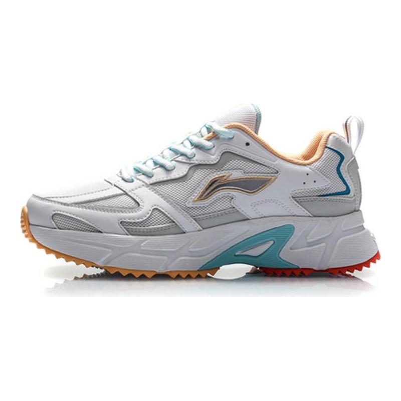 Li Ning износостойкие дышащие низкие беговые кроссовки женские Антарктический серый ARLQ004-3
