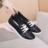 Lace-up Small White Shoes Female Student Flat Shoes Korean Version Comfortable Lightweight Soft Sole Single Shoes Casual Non-slip Skate Shoes