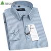 Мужская рубашка FIRS с длинным рукавом, в полоску, в стиле business casual