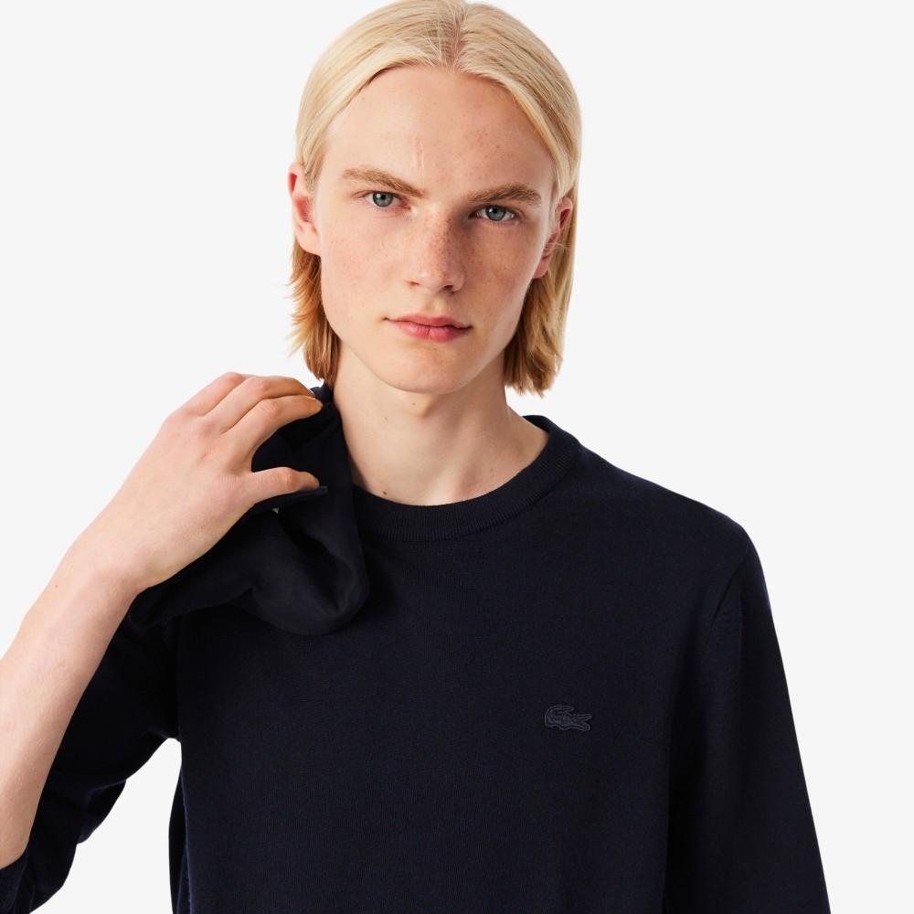[lacoste] Men's Merino Wool Crew Neck Sweater AH1969-55N166