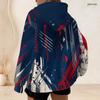 Ladies Plus Size Full Zip Hoodie Vibrant Nebula Galaxy Space Star Print Long Sleeve Casual Hooded Sweatshirt